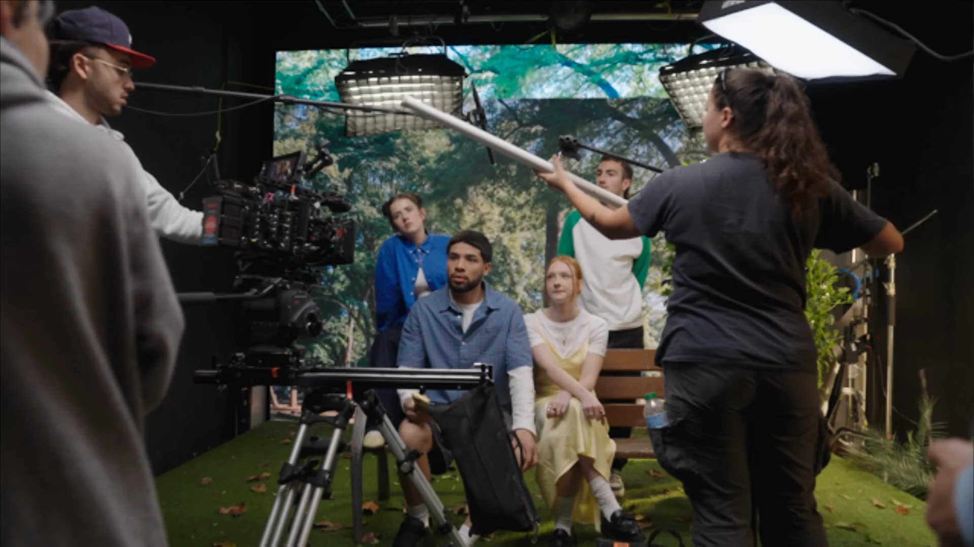 Behind the scenes: Eneryeti — set with forest LED screen